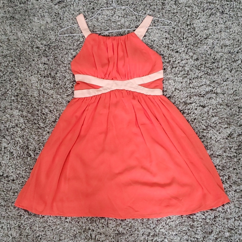 Banjul orange and pink dress size small